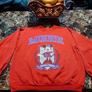 Vintage oversized mini mouse crew neck sweater